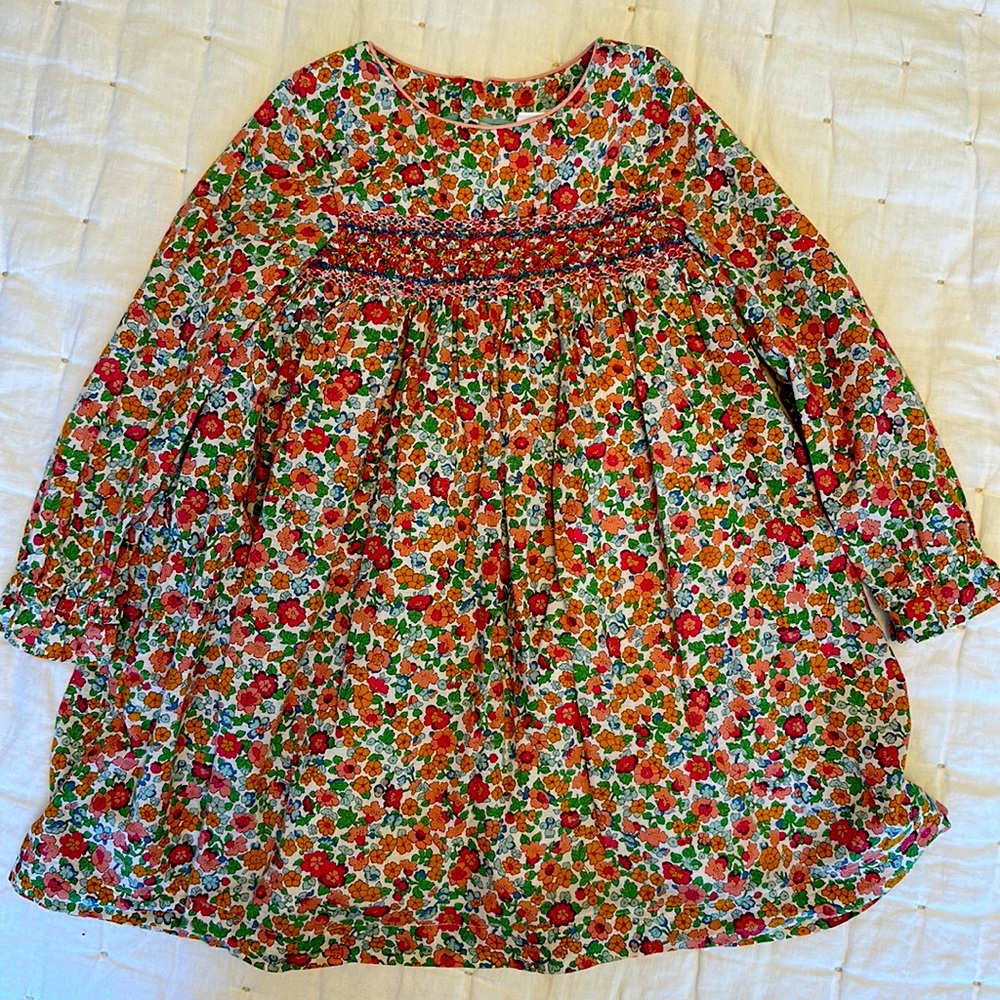 Mini Boden smocked dress, size 5-6, 116cm